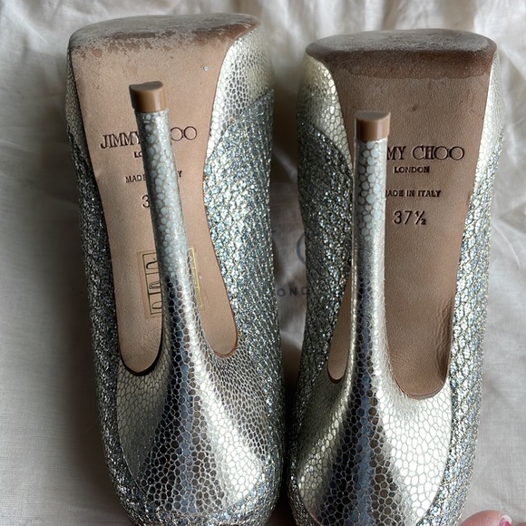 Jimmy Choo Dahlia Platform Pumps 37 1/2 - Picture 4 of 7